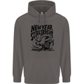 Happy New Year Still Trashy Possum Mens 80% Cotton Hoodie Charcoal