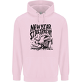 Happy New Year Still Trashy Possum Mens 80% Cotton Hoodie Light Pink