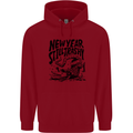 Happy New Year Still Trashy Possum Mens 80% Cotton Hoodie Red