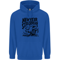 Happy New Year Still Trashy Possum Mens 80% Cotton Hoodie Royal Blue
