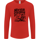 Happy New Year Still Trashy Possum Mens Long Sleeve T-Shirt Red