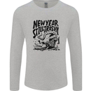 Happy New Year Still Trashy Possum Mens Long Sleeve T-Shirt Sports Grey