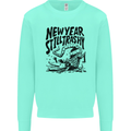 Happy New Year Still Trashy Possum Mens Sweatshirt Jumper Peppermint