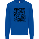 Happy New Year Still Trashy Possum Mens Sweatshirt Jumper Royal Blue