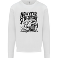 Happy New Year Still Trashy Possum Mens Sweatshirt Jumper White
