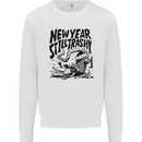Happy New Year Still Trashy Possum Mens Sweatshirt Jumper White