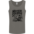 Happy New Year Still Trashy Possum Mens Vest Tank Top Charcoal