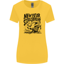 Happy New Year Still Trashy Possum Womens Wider Cut T-Shirt Yellow