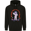 Happy Single Awareness Day Mens 80% Cotton Hoodie Black
