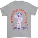 Happy Single Awareness Day Mens T-Shirt 100% Cotton Sports Grey