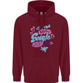 Happy Single Day Anti Valentines Romance Childrens Kids Hoodie Maroon