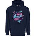 Happy Single Day Anti Valentines Romance Childrens Kids Hoodie Navy Blue