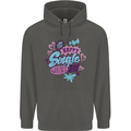 Happy Single Day Anti Valentines Romance Childrens Kids Hoodie Storm Grey