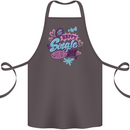 Happy Single Day Anti Valentines Romance Cotton Apron 100% Organic Dark Grey