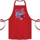 Happy Single Day Anti Valentines Romance Cotton Apron 100% Organic Red
