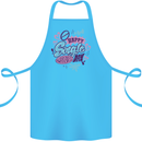 Happy Single Day Anti Valentines Romance Cotton Apron 100% Organic Turquoise