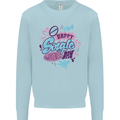 Happy Single Day Anti Valentines Romance Kids Sweatshirt Jumper Light Blue
