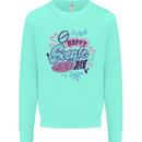 Happy Single Day Anti Valentines Romance Kids Sweatshirt Jumper Peppermint