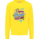 Happy Single Day Anti Valentines Romance Kids Sweatshirt Jumper Yellow