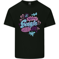 Happy Single Day Anti Valentines Romance Kids T-Shirt Childrens Black