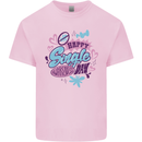 Happy Single Day Anti Valentines Romance Kids T-Shirt Childrens Light Pink