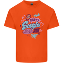 Happy Single Day Anti Valentines Romance Kids T-Shirt Childrens Orange