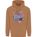 Happy Single Day Anti Valentines Romance Mens 80% Cotton Hoodie Caramel Latte