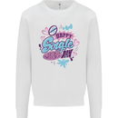 Happy Single Day Anti Valentines Romance Mens Sweatshirt Jumper White