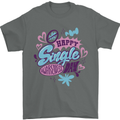 Happy Single Day Anti Valentines Romance Mens T-Shirt 100% Cotton Charcoal