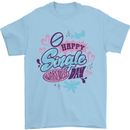 Happy Single Day Anti Valentines Romance Mens T-Shirt 100% Cotton Light Blue