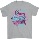 Happy Single Day Anti Valentines Romance Mens T-Shirt 100% Cotton Sports Grey