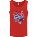Happy Single Day Anti Valentines Romance Mens Vest Tank Top Red