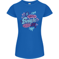 Happy Single Day Anti Valentines Romance Womens Petite Cut T-Shirt Royal Blue