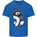Harlequin Poodle Sketch Kids T-Shirt Childrens Royal Blue