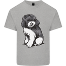 Harlequin Poodle Sketch Kids T-Shirt Childrens Sports Grey