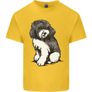 Harlequin Poodle Sketch Kids T-Shirt Childrens Yellow