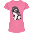 Harlequin Poodle Sketch Womens Petite Cut T-Shirt Azalea