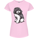 Harlequin Poodle Sketch Womens Petite Cut T-Shirt Light Pink