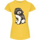 Harlequin Poodle Sketch Womens Petite Cut T-Shirt Yellow