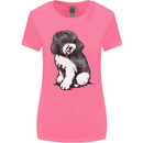 Harlequin Poodle Sketch Womens Wider Cut T-Shirt Azalea