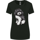Harlequin Poodle Sketch Womens Wider Cut T-Shirt Black
