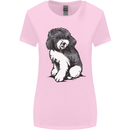 Harlequin Poodle Sketch Womens Wider Cut T-Shirt Light Pink
