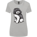 Harlequin Poodle Sketch Womens Wider Cut T-Shirt Sports Grey