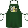 Have You Seen My Eggs Funny Easter Bunny Cotton Apron 100% Organic Forest Green