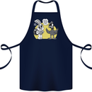 Have You Seen My Eggs Funny Easter Bunny Cotton Apron 100% Organic Navy Blue