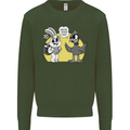 Have You Seen My Eggs Funny Easter Bunny Kids Sweatshirt Jumper Forest Green