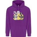 Have You Seen My Eggs Funny Easter Bunny Mens 80% Cotton Hoodie Purple