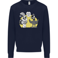 Have You Seen My Eggs Funny Easter Bunny Mens Sweatshirt Jumper Navy Blue