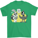 Have You Seen My Eggs Funny Easter Bunny Mens T-Shirt 100% Cotton Irish Green
