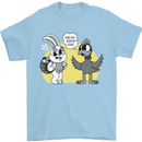 Have You Seen My Eggs Funny Easter Bunny Mens T-Shirt 100% Cotton Light Blue